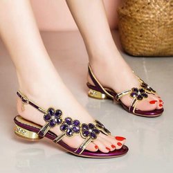 Damen Flip-Flops Sommer Strass Neue Mittelhohe Oberbekleidung Diamantbesetzte Offene Zehen Fischmaul High Heel Sexy Elegante Hausschuhe Gummimaterial 41