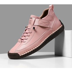 Damen Handgenähte Weiche Sohle Flache Freizeitschuhe für Herbst und Winter Size 45