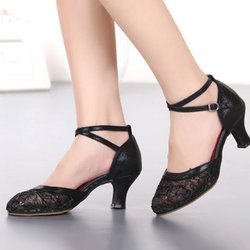 Tanzschuhe für Damen, Ballsaal-Schuhe, Damen, Mädchen, Tango, Square-Tanzschuhe, Salsa-Sandral, geschlossene Zehenpartie, weiche silberne Schuhe für den Außenbereich 40 schwarz