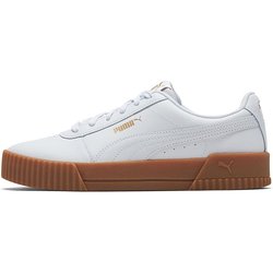 Puma Carina Leder Weiß Gummi Damen Sneakers 370325-07 37