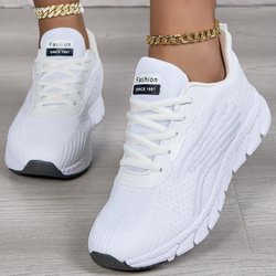 Sneaker für Damen Orthopädische Sneaker Walking-Schuhe für Damen, Leichte lässige Tennis-Sneaker Air Laufschuhe Damen 42 weiß