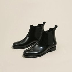 WTEMPO Anti-Rutsch-Regenschuhe für Damen, helles Obermaterial, weiche Sohle, niedriger Absatz, runde Kappe, kurze Röhre, verschleißfest, wasserdicht, Gummischuhe, Dropshipping, Großhandel 41 schwarz