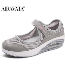 Damen-Sneaker, leichte Outdoor-atmungsaktive Mesh-Sport-Strandschuhe 39 grau