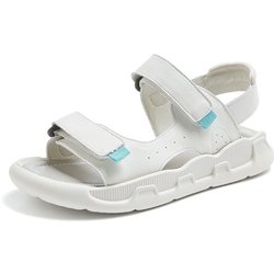 Sportsandalen Damen Sommermode Draußen Tragen Flache Freizeit Weiche Sohle Leichte Schwangere Frauen Römische Strandsandalen 40 beige/blau