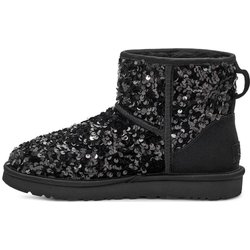 UGG Classic Mini Chunky Paillettenstiefel Schwarz (Damen) Damen Sneaker 1130602-BLK 38
