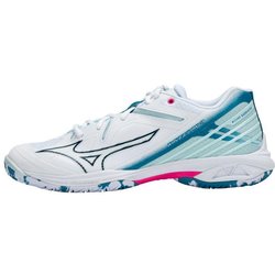 Mizuno Wave Claw 3 Wide Weiß Sailor Blau Unisex Sneakers Rosa-Tetra 71GA244321 42.5