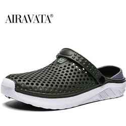 Unisex Fashion Clogs Sommer Strand Atmungsaktive rutschfeste Sandalen Garten Bad Hausschuhe Schuhe 40 grün