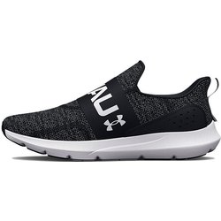 Under Armour Surge 3 Slip Schwarz Weiß Herren Sneaker 3026506-001 44.5