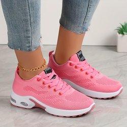 Low-Top-Sneakers mit Luftpolsterung für Damen – stoßdämpfende, atmungsaktive, bequeme und leichte Stoffschuhe für Outdoor-Sport und den Alltag 43