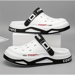 Bequeme Unisex-EVA-Freizeit-Rutsch-Hausschuhe mit atmungsaktiver Innensohle und Strandsandalen mit weicher Sohle 44-45 weiß