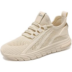 Damenschuhe Einzelschuhe, Neue Mode Freizeitschuhe, Mesh-Schuhe Atmungsaktive einfarbige Sportschuhe 38