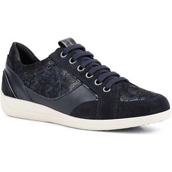 Geox Damen / Damen Myria Ledertrainer 7.5 UK dunkelblau/blau