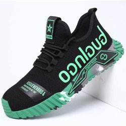 Sicherheitsschuhe mit Stahlkappe für Herren, durchtrittsichere Arbeitsschuhe für Herren, atmungsaktive Industrieschuhe, unzerstörbare Arbeitssicherheitsstiefel 43