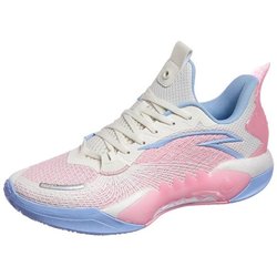 Anta Shock Wave 5 Team V2 Bright Pink Herren Sneakers Weiß Baby-Blau 112411606-6 42.5