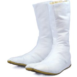 Weiße japanische Ninja-Tabi-Schuhe/-Stiefel zu Halloween!!