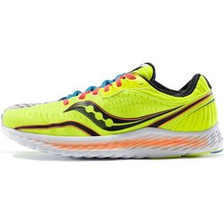 Saucony Kinvara 11 Bequem Vielseitig Mesh Dämpfung Rutschfest Abriebfest Low-Top Laufschuhe Herren Sneaker Fluoreszierend-Grün S20551-65 44.5
