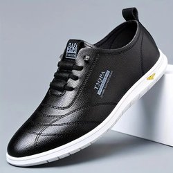 Herren Slip-On Casual Loafers Robuste rutschfeste Sohle Elastische Schnürsenkel für Outdoor-Sneaker 44 schwarz