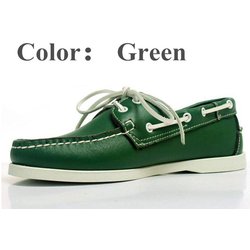 Docksides Klassische Bootsschuhe aus echtem Leder für Herren und Damen, Marineblau-Grün, Übergröße, Marken-Flachschuhe, Halbschuhe A082 38