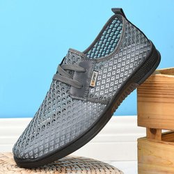Männer Schuhe Sommer Weiche Slipper Faule Schuhe Leichte Bequeme Mesh Casual Schuhe Männer Turnschuhe Tenis Masculino Zapatillas Hombre 42 grau