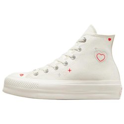 Converse Chuck Taylor All Star Lift Platform High Y2K Heart Damen Sneakers Creme Egret Fever-Dream A09114C 37