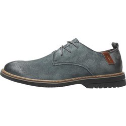 Klassische Oxford-Schuhe aus echtem Leder für Herren, flache Schuhe, bequeme Freizeitschuhe aus Wildleder, Mokassins, Herren-Business-Schuhe 44 graue