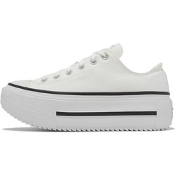 Converse Chuck Taylor All Star Lift Double Stack Low Weiß Schwarz Unisex Sneaker A15491C 38