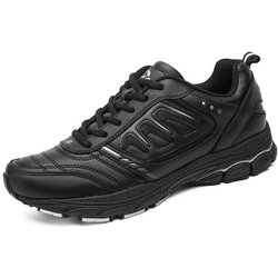 BONA Neue Stil Männer Laufschuhe Ourdoor Jogging Trekking Turnschuhe Schnüren Sportschuhe Bequeme Licht Weich 44 schwarz