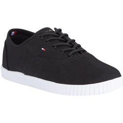 Tommy Hilfiger Canvas Lace Up Sneaker Damen-Sneaker, schwarz. 36 36 schwarz