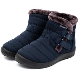 Frauen Stiefel Winter Schuhe Frau Warme Schnee Stiefel Stiefeletten Für Weibliche Winter Schuhe Stiefel Plüsch Booties Wasserdicht 38 blau