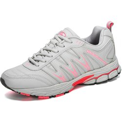 BONA Neue Heiße Art Frauen Laufschuhe Lace Up Sport Schuhe Outdoor Jogging Walking Sportschuhe Bequeme Turnschuhe Für Frauen 38 rosa/hellgrau