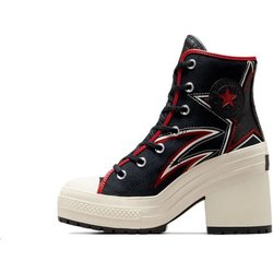 Converse Chuck 70 De Luxe Heel High Moto Damen Sneaker Schwarz Varsity-Rot Egret A08003C 38