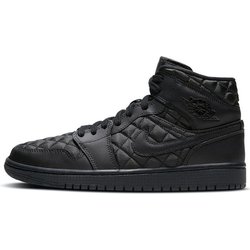 Air Jordan 1 Mid SE Schwarz Gesteppt Damen Sneaker Weiß DB6078-001 39