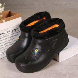 Unisex wasserdichte Schneestiefel mit Fleecefutter: Warme Baumwolle, Küchenarbeit, Wäsche & Autowäsche bereit 40