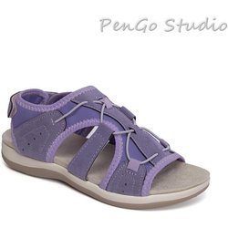 Sommer runde Zehen Freizeitschuhe Klettverschluss flache leichte atmungsaktive Sandalen Damenschuhe 39