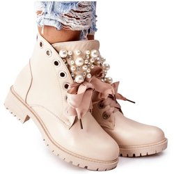 Damen Kurze Stiefel Damen Leder Stiefeletten Herbst Plateau Motorradschuhe für Damen Rosa Winter Pearl River Schuhe 39 rosa