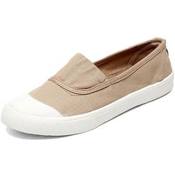 Canvas-Schuhe, modische flache Stoffschuhe, weiche und bequeme Schuhe für Erwachsene 40 khaki