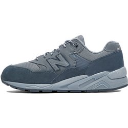 New Balance NB 580 Retro Leder Mesh Dämpfung Atmungsaktiv Abriebfest Rutschfest Low-Top Lässige Laufschuhe Unisex Sneaker Nebelblau CMT580OC 38