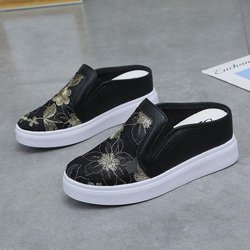 Sommer Neuer Stil mit Erhöhung innen Ausgehöhlte Atmungsaktive Kühle Slipper Dicke Sohle und Zehenabdeckung Draußen getragene Slipper 40