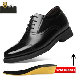 Mode Schuhe mit Erhöhung für Herren, Abendschuhe mit 3/6/8 cm, Herrenschuhe, formelle Schuhe, klassische Business-Schuhe, Luxus-Oxfords für Herren, Anzugschuhe 40