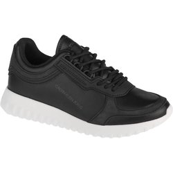 Calvin Klein Runner Laceup, Schwarze Damen-Sneaker 37 schwarz