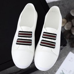 Segeltuchschuhe Damenschuhe Freizeitschuhe Schuhe mit flachem Boden Rutschfeste leichte und bequeme Stoffschuhe Weiße Schuhe 35