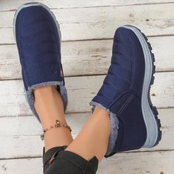 Übergröße 48 Winter Baumwollschuhe sind gefüttert und verdickt, Paar Schneestiefel und rutschfeste Baumwollstiefel 37 blau