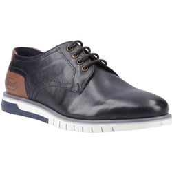 POD Herren Cillian Geölte Lederschuhe 10 UK dunkelblau
