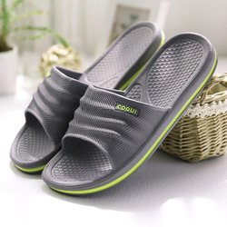 Herren-Slipper für Zuhause, Plattform, Strand-Hausschuhe, Damen, EVA, rutschfeste Badepantoffeln, Outdoor, Herren-Sommerschuhe, Unisex-Hausschuhe 42 grau
