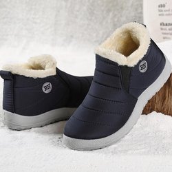 Damenstiefel Warme Pelz Winterstiefel für Damen Wasserdichte Schneestiefel Knöchel Botas Mujer 2025 Winterschuhe Damen Winterfußbekleidung 37