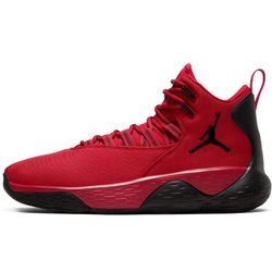 Air Jordan Super Fly MVP PF Bequeme Sportliche Stoßdämpfung Rutschfest High-Top Basketballschuhe Herren Sneaker Rot Schwarz AR0038-601 42.5