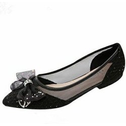 Schuhe Damen Ballerinas Frühling Herbst Schleife Weiche Damen Flache Schuhe Flach Lässig Ausgehöhlt Damen Schuhe Slipper 40 schwarz