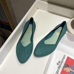 Niedrige wasserdichte Schuhe, Regenschuhe, Damen, Sommer, Erwachsene, Arbeitsgummischuhe, modische Geleeschuhe, rutschfeste Sandalen mit flachem Mund und umwickelter Zehenpartie 40 grün