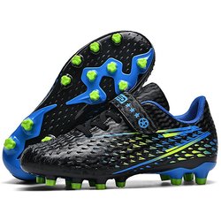 2024 Kinder Fußballschuhe Gesellschaft Schule Fußballschuhe Stollen Gras Turnschuhe Jungen Mädchen Outdoor Athletic Training Sportschuhe 37 schwarz