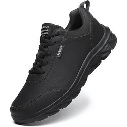 38-46 Herren-Ultraleichte, großformatige Scrub-Lederoberfläche, kostengünstige Sportschuhe 46 schwarz